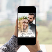 モダンスクリプト写真 ウェディング レセプション 招待状