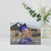 モダンスクリプト卒業お礼 ポストカード (スタンド正面)