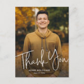 モダンスクリプト卒業生の写真 卒業お礼 ポストカード (正面)