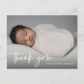 モダンスクリプト宗教洗礼感謝 ポストカード (正面)