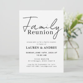 モダンスクリプト家族の集いパーティー 招待状