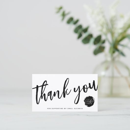 モダンスクリプト小ブランディング割引 名刺 (スタンド正面)