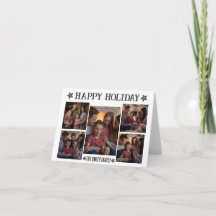 モダンスクリプト折りたたみ5枚の写真  ハッピーホリデー