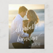 モダンスクリプト日付の予算を保存結婚する (正面)