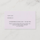 モダンスクリプト水彩画 紹介プログラム 紹介カード (裏面)