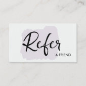 モダンスクリプト水彩画 紹介プログラム 紹介カード (正面)