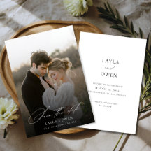 モダンスクリプト素朴ミニマル結婚Bohoの写真