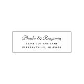 モダンスクリプト結婚式返信住所 セルフインキングスタンプ (デザイン)