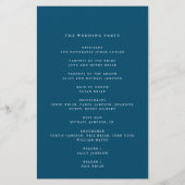 モダンスクリプト華麗、濃紺紙プログラム チラシ (裏面)