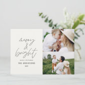 モダンスクリプト1枚の写真 黒白のクリスマス (スタンド正面)