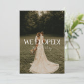 モダンスクリプト2枚組写真 ウェディングエロープメント 案内状 (スタンド正面)