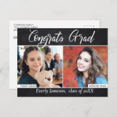 モダンスクリプト2 フォト 卒業パーティー 招待状 (正面/裏面)