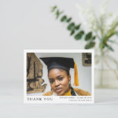 モダンスクリプト3 フォト 卒業 ありがとう ポストカード (スタンド正面)