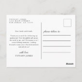 モダンスクリプト3 フォト 卒業 ありがとう ポストカード (裏面)