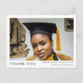 モダンスクリプト3 フォト 卒業 ありがとう ポストカード (正面)