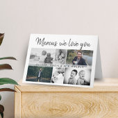 モダンスクリプト6枚写真コラージュを愛してる カード