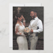 モダンスクリプト オールインワン フォト ウェディング 招待状 (裏面)