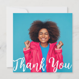 モダンスクリプト カスタム フォト 卒業 ありがとう 招待状