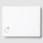 モダンスクリプト カップルシャワー ゲストブック (裏面)