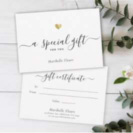 モダンスクリプト ゴールドハート特別ギフト券