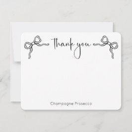 モダンスクリプト シーズ・タイイング・ザ・ノット ブライズシャワー サンキューカード