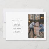 モダンスクリプト・セーブ・ザ・デート ウェディング招待状 招待状 (裏面)