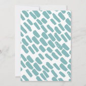 モダンスクリプト ツーフォト ウェディング インビテーション (裏面)