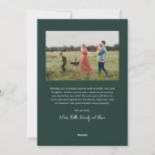 モダンスクリプト ハッピーホリデー シンプルフォト シーズンカード (裏面)