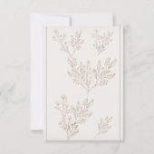 モダンスクリプト フォト ウェディング サンクス カード (裏面)