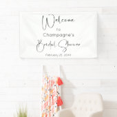 モダンスクリプト ブライダルシャワー ウェルカム 横断幕 (インサイチュ)