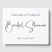 モダンスクリプト ブライダルシャワー ゲストブック