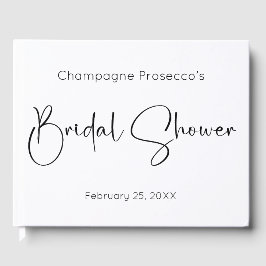 モダンスクリプト ブライダルシャワー ゲストブック