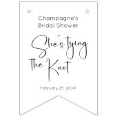 モダンスクリプト ブライダルシャワー バンティングフラッグ (第1の旗)