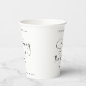 モダンスクリプト ブライダルシャワー 彼女は結婚する 紙コップ (左)