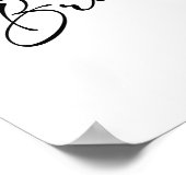 モダンスクリプト | ブライダルブランチ ウェルカムサイン ポスター (角)