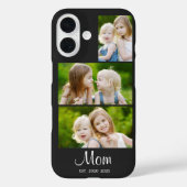モダンスクリプト ブラック 3枚の写真 ママになった Case-Mate iPhoneケース (裏面)