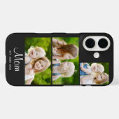 モダンスクリプト ブラック 3枚の写真 ママになった Case-Mate iPhoneケース (裏面 (横))