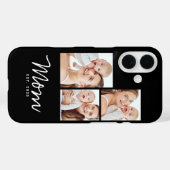 モダンスクリプト ブラック 3枚の写真 ママになりました Case-Mate iPhoneケース (裏面 (横))