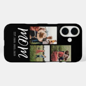 モダンスクリプト ブラック 3枚の写真 ママになりました Case-Mate iPhoneケース (裏面 (横))