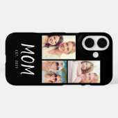 モダンスクリプト ブラック 3枚の写真 ママになりました Case-Mate iPhoneケース (裏面 (横))