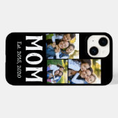 モダンスクリプト ブラック 3枚の写真 ママになりました Case-Mate iPhoneケース (裏面 (横))