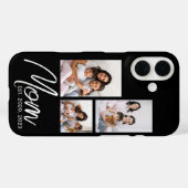 モダンスクリプト ブラック 3枚 写真ケース ママ Case-Mate iPhoneケース (裏面 (横))