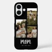 モダンスクリプト ブラック 3 写真 ママ Case-Mate iPhoneケース (裏面)
