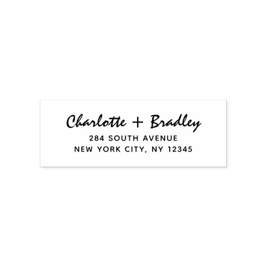 モダンスクリプト プロフェッショナル パーソナル リターン アドレス セルフインキングスタンプ (デザイン)