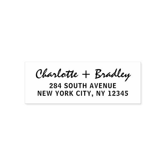 モダンスクリプト プロフェッショナル パーソナル 返信住所 セルフインキングスタンプ (デザイン)