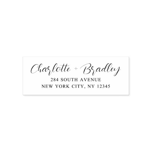 モダンスクリプト プロフェッショナル パーソナル 返信住所 セルフインキングスタンプ (デザイン)