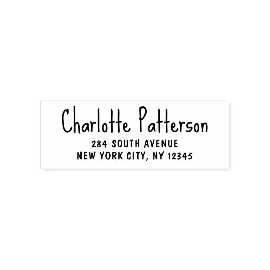 モダンスクリプト プロフェッショナル パーソナル 返信住所 セルフインキングスタンプ (デザイン)