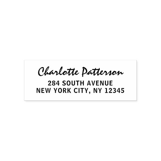 モダンスクリプト プロフェッショナル パーソナル 返信住所 セルフインキングスタンプ (デザイン)