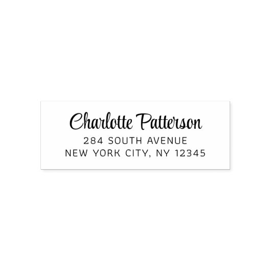 モダンスクリプト プロフェッショナル パーソナル 返信住所 セルフインキングスタンプ (デザイン)