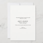 モダンスクリプト　ベイビー写真 誕生のお知らせ 案内状 (裏面)